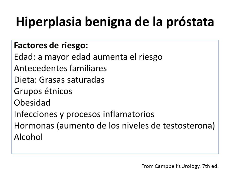 niveles de hormona prostática